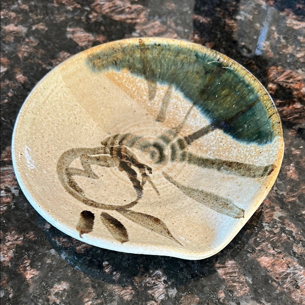 Navajo RENO pottery spoon rest